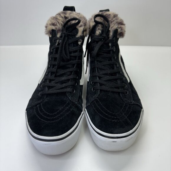 Vans Sk8-Hi MTE Fur Lined Black Suede High Top Sneakers Men’s 6.5 Women’s 8 Y2K - Picture 2 of 11
